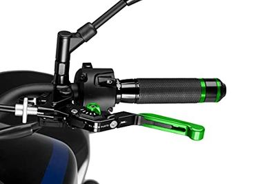 Puig Levier d'embrayage pliable extensible 3.0. Noir/Sélect.Vert/Extensible.Vert