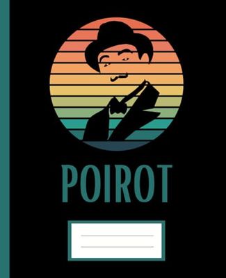 Notebook Poirot Hat Mustache Vintage Color: Composition Notebook | 110 Pages | 7.5 x 9.25"