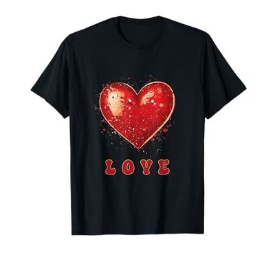 Life Is Really Good Love Retro Heart Día de San Valentín Camiseta