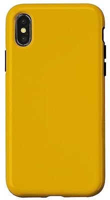 iPhone X/XS Plain Mustard Yellow / Solid Color Mustard Yellow Phone Case