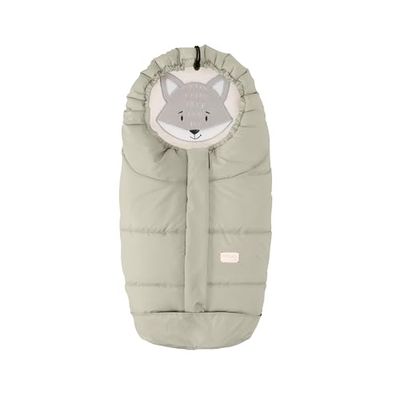 Nuvita Moovo by 9605 Junior Chiots | Sac Universel pour Poussette avec Animaux | Parfait pour Les Enfants de 6 à 36 Mois (100 cm) | Résistant au Froid jusqu'à -13 °C | Pistache
