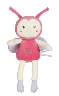 GIPSY TOYS – COCCINELLE – PANTIN – GAMME « BAMBOO » - 24 CM S/CARTE – ROSE – 1ER AGE