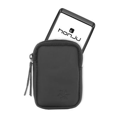 honju BIKE - Custodia in pelle compatibile con Bosch Kiox 500 (protezione dello schermo, tasca interna per chiavi, protezione da graffi e sporco), colore: Nero