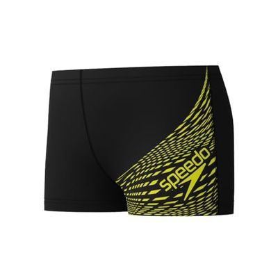 Speedo Medley Logo Aquashort pour Garçon, Hyper Yellow, 7 années-8 années