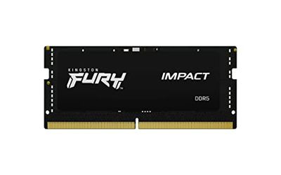 Kingston FURY Impact 8Go 4800MT,s DDR5 CL38 SODIMM Mémoire d’ordinateur Portable de Gamer Module Simple - KF548S38IB-8