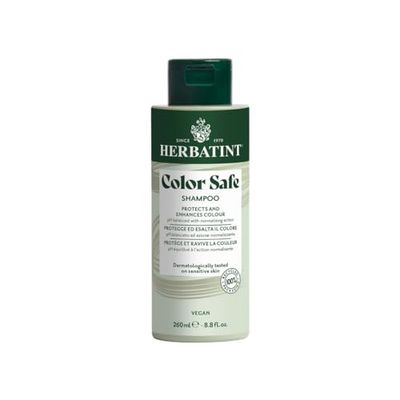 Herbatint Color Safe Shampooing protecteur de couleur 260 ml pour le soin et la protection des cheveux colorés à l'aloe vera bio pH équilibré 93% d'ingrédients naturels