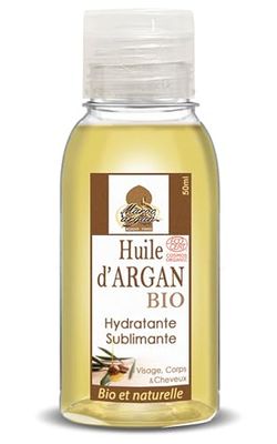 Olio di Argan biologico certificato ECOCERT dal Marocco, antirughe e nutriente, 100% puro 50 ml, cura per pelle magnifica e capelli sublime, pressato a freddo e filtrato, qualità superiore garantita