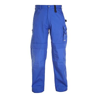 Hydrowear 042853K Rhodos canvasbyxor med knäfickor kungsblå storlek 64