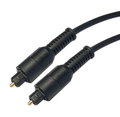 Brightium TOSLINK fiberoptisk kabel, 3 m, digital anslutning för högkvalitativt ljud, perfekt för anslutning av ljudenheter.