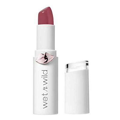 Wet n Wild, Megalast Lipstick, Long-lasting Velvety Matte Lipstick Infused with Hyaluronic Acid, Vitamins and Natural Marine Plant Extracts, Creamy Texture for Easy Application, Rosé and Slay Shade