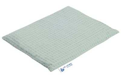 Medi Partners Almohada de hueso de cereza grande Cojín Térmico 500g Rectangular 20x25cm eco natural 100% Waffle Cotón terapia de calor + frío terapia de masaje (Menta)