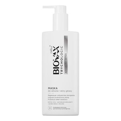 Biovax Trychologic Advanced Detox masque pour cheveux et cuir chevelu 200 ml