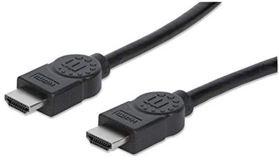 Manhattan 322539 High Speed HDMI kabel stekker naar stekker afgeschermd 10 m zwart