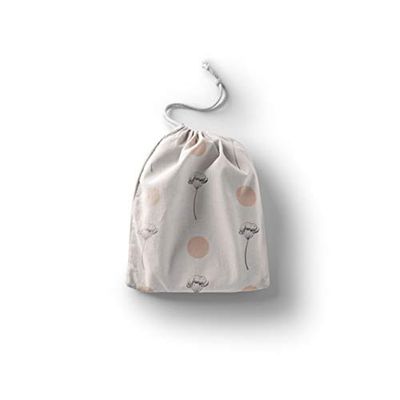 Bonamaison Printed Cotton Produce Bag with Drawstring, Reusable Grocery Bag, Biodegradable Eco-Friendly Bags, Travel Pouch, Sachet Bags, Shopping Bag, Eco Friendly, Foldable, Size: 40x50 Cm