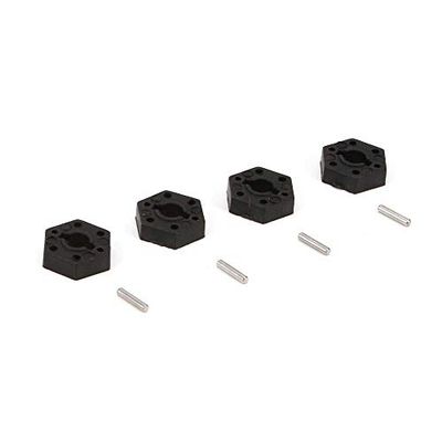 ECX Rueda Hex Set: 1/18 4 WD Todos los