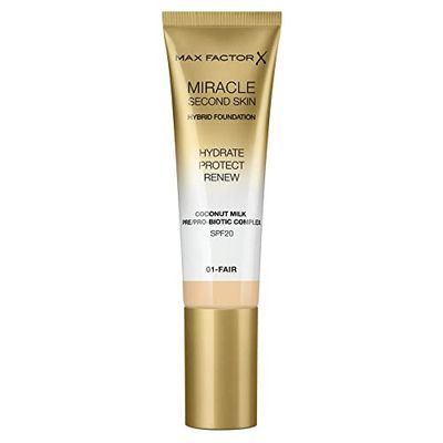 Max Factor Miracle Touch Second Skin, 01-Fair, 30 ml