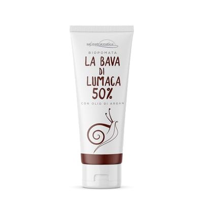 Saf.Nutraceutica - La Bava di Lumaca 50%, Biopomata a Base di Bava di Lumaca, Idratante, Tonificante e Levigante, Adatta per il Trattamento di Macchie e Cicatrici, 75 ml