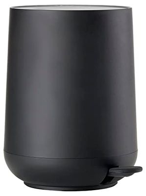 Zone Denmark - Poubelle Salle de Bain à Pédale - Nova - 3 Litres - Design - Noir