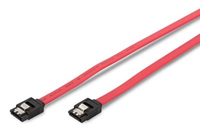 ASSMANN Electronic 2x SATA 7-pin, 0.3 m cavo SATA 0,3 m Nero, Rosso