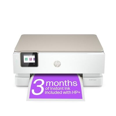 HP ENVY Inspire 7220e All-in-One Wireless Colour Printer with 3 months of Instant Ink Included with HP+, White
