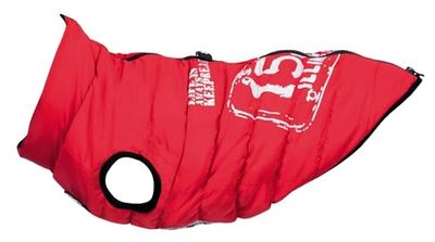 Trixie Giacca per cane vestito mascotas - Giacca strato gilet con imbracatura grande media cani accessori strato imbracatura Saint-Malo taglia XS 30 cm rosso