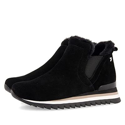 Sneakers marinho com cunha para mulher ECKERO, Preto