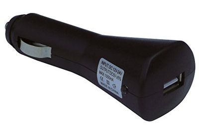 Waytex 59212 Micro-USB-autolader voor sigarettenaanstekeraansluiting, 1 A, zwart