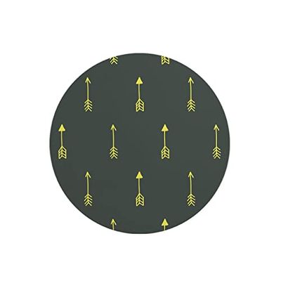 Questo Casa, Round Digital Printed Mouse Pad, Non-Slip Base, for Office and Home, Diameter:22cm