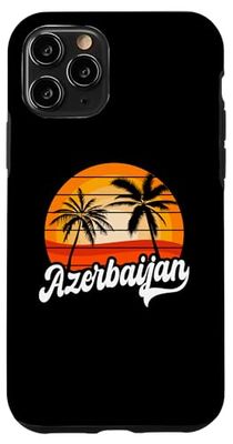 Retro Azerbaijan Sunset Design Azerbaijani Vacation Case for iPhone 11 Pro