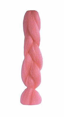 American Dream Brilliant Jumbo Kanekelon Braid for Hair Weaves, Dreads and Avant Garde Creative Styling, Pink