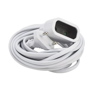 Extensão 2P 6A 2X0,75 Mm² Ho3Vv-H2-F 5M branco