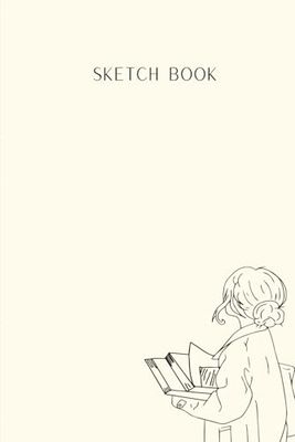 Aesthetic sketch book.Clean: sketch book , 100 Sheets, White