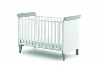 Italbaby Tumbona Modelo contemporánea en Madera Maciza de Haya con Barras móviles
