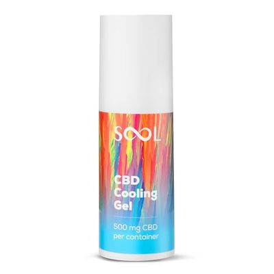 SOOL Gel Rinfrescante al CBD 100 ml | 500 mg di CBD per Massaggi a Articolazioni e Muscoli | Crema Massaggiante al CBD per Lenire e Alleviare Piedi, Ginocchia, Collo e Spalle Stanchi e Doloranti