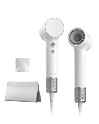 Laifen Mini Sèche-cheveux 200M d'Ions Négatifs Moteur Brushless 110K tr/min Séchage Rapide Contrôle Intelligent de Température Mode Enfant Buse Magnétique Bruit Réduit Léger 299g Maison Voyage (Blanc)