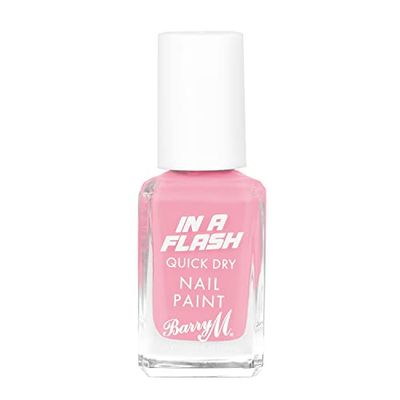 Barry M In a Flash Quick Dry Nail Paint, Shade Breezy Blush, Quick Dry Nail Polish