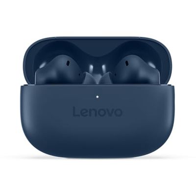 Lenovo TWS Auricolari Yoga PC Edition Blu Cosmic Cancellazione attiva del rumore Bluetooth 5.3 Auricolari wireless ENC 3-Mic Chiamate Chiare AI EQ Mode Switch per giochi, film, musica e riunioni