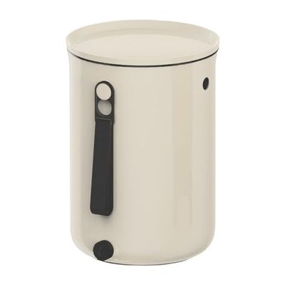 Skaza Bokashi Organko 2 (9.6 L) | Compostore da Cucina in Plastica Riciclata con Attivatore di Fermentazione 1 kg (Crema)