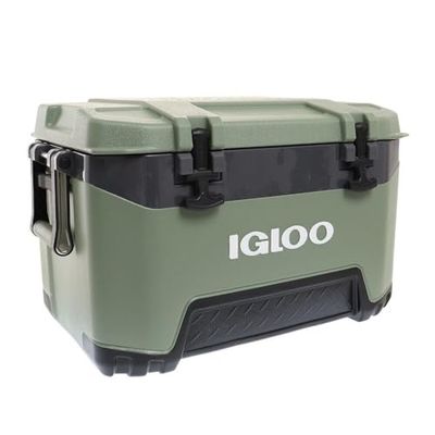 IGLOO Frigorifero BMX 25 Verde, Scatola Termica Robusta 49 L, Scatola Isotermica per Campeggio, Tempo Libero e Lavoro