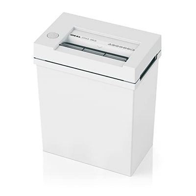 IDEAL 2245 Destructeur de documents, niveau de sécurité P-4, coupe croisée 3x25 mm, capacité de 6 feuilles, corbeille de 20 L, conforme au RGPD, détruit également les trombones/agrafes, 22459111