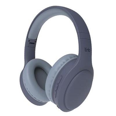T'nB T'nB Tonality, składane, pasywne słuchawki z redukcją szumów, z połączeniem Bluetooth, dźwiękiem stereo z wbudowanym mikrofonem, autonomia do 30 godzin - niebieski