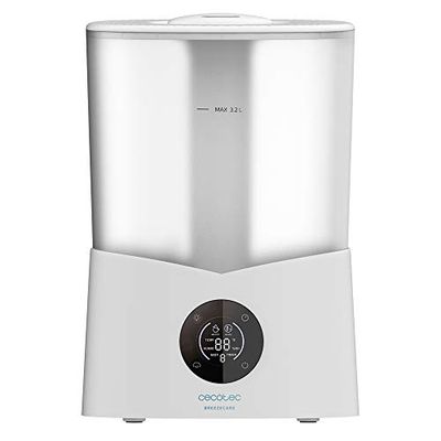 Cecotec BreezeCare 2600 Light Smart luchtbevochtiger met timer, 25 W, 260 ml/u, 3 snelheden, inhoud 3,2 liter, afstandsbediening, afdekking 40 m²
