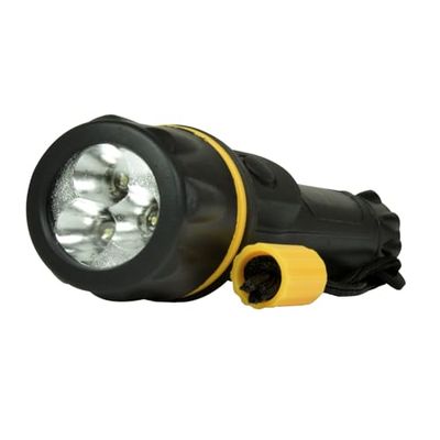 Heavy Duty LED Rubber 2 x AA 1 - Pack Zwart