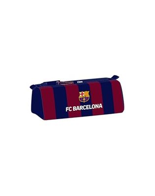 Safta F.C. Barcelona Pennenetui met ritssluiting en vak, voor kinderen, ideaal voor schoolleeftijd, comfortabel en veelzijdig, 21 x 7 x 8 cm, marineblauw/granaat, marineblauw/granaatrood., Standaard,