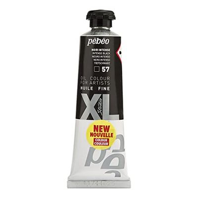 Pébéo - Fijne olie XL 37 ml - zwart schilderij - Pébéo olieverfschilderij - intensief zwart - 37 ml