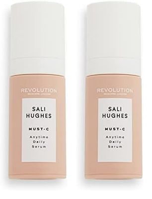 Revolution Beauty London Skincare, Sali Hughes, Must-C Daily Serum, Hydrating and Brightening Face 30ml (Pack of 2)
