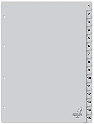 Kangaro G415C Polipropilene (PP) Grigio 1pezzo(i) divisore