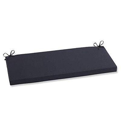 Pillow Perfect Fresco Coussin pour balancelle de terrasse en Osier uni intérieur/extérieur - Résistant aux intempéries et à la décoloration - 45,7 x 114,3 cm - Noir