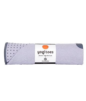 Yogitoes yogamatta handduk – lätt, snabbtorkande mikrofiber, halkfri halkfri halkfri teknik, använd i varm yoga, vinyasa och kraft, 180 cm (71 tum), lavendel