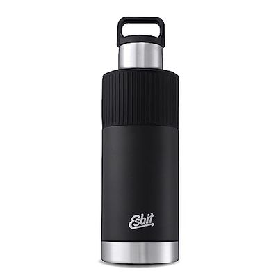 Esbit 410140 Sculptor Standard Mouth isoleringsflaskor, aluminium, 1 liter, svart